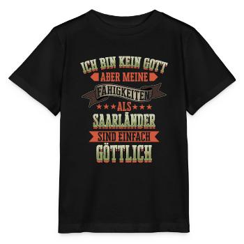 Saarland Saarländerin Saarländer Spruch - Stanley/Stella Kinder T-Shirt MINI CREATOR  - Schwarz - Vorne - Mikhail (115cm)