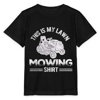 Jardins Tondeuse de pelouse Chemise Tondeuse d’herbe Pelouse Rétro - T-shirt bio MINI CREATOR Stanley/Stella Enfant - noir - Devant - Mikhail (115cm)