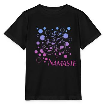 Namaste - Stanley/Stella Kinder T-Shirt MINI CREATOR  - Schwarz - Vorne - Mikhail (115cm)