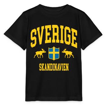 Suède - T-shirt bio MINI CREATOR Stanley/Stella Enfant - noir - Devant - Mikhail (115cm)