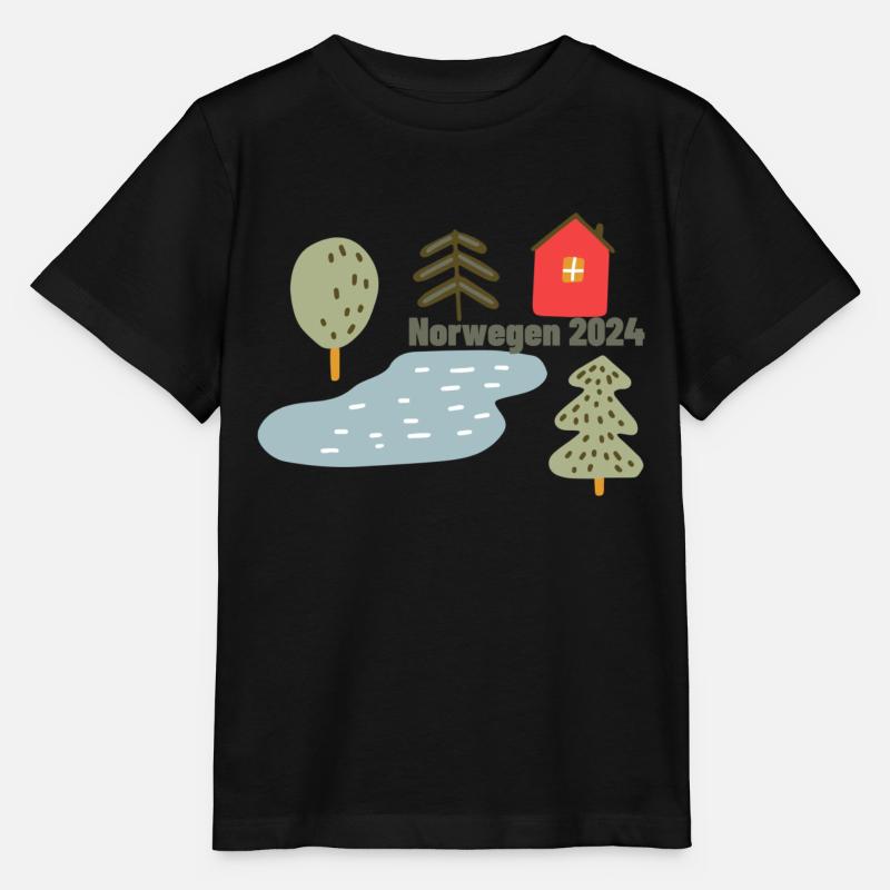 Norway 2024 - Stanley/Stella MINI CREATOR Kids’ T-Shirt - black