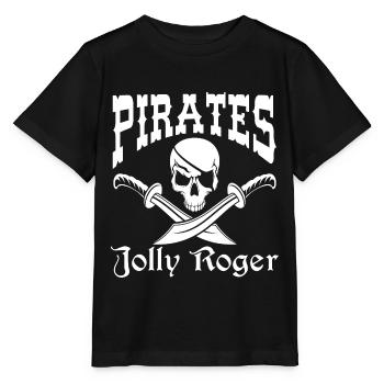 Pirates Pirates Jolly Roger - T-shirt bio MINI CREATOR Stanley/Stella Enfant - noir - Devant - Mikhail (115cm)