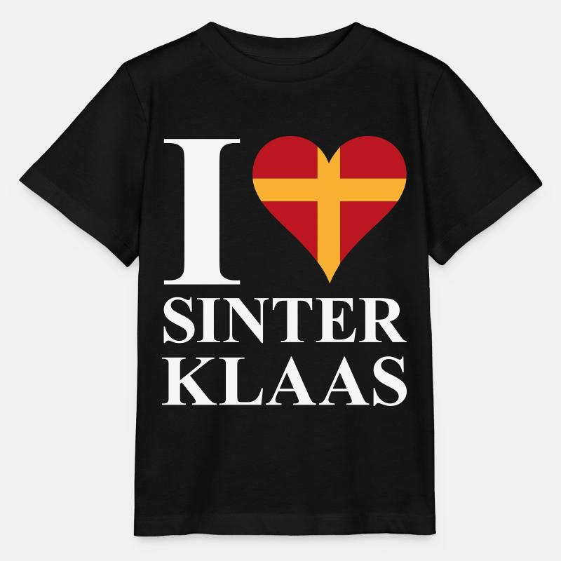 J’adore Saint-Nicolas - T-shirt bio MINI CREATOR Stanley/Stella Enfant - noir