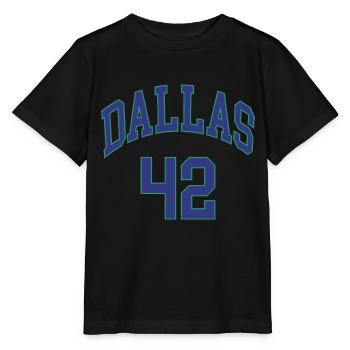 Dallas 42 - T-shirt bio MINI CREATOR Stanley/Stella Enfant - noir - Devant - Mikhail (115cm)