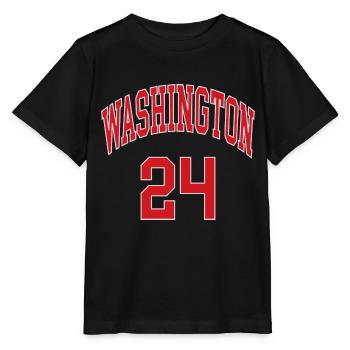 Washington 24 - Stanley/Stella Kinder T-Shirt MINI CREATOR  - Schwarz - Vorne - Mikhail (115cm)