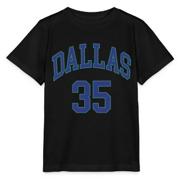 Dallas 35 - T-shirt bio MINI CREATOR Stanley/Stella Enfant - noir - Devant - Mikhail (115cm)