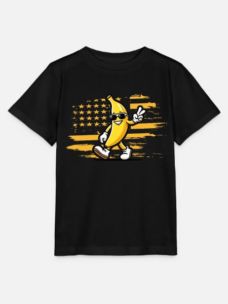 Banana Squad - Banana Squad - Banana - Stanley/Stella Kinder T-Shirt MINI CREATOR - Schwarz