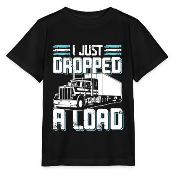 Camionneur disant - T-shirt bio MINI CREATOR Stanley/Stella Enfant - noir - Devant - Mikhail (115cm)