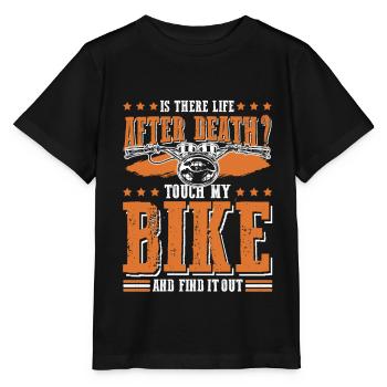 bike biker motorrad - Stanley/Stella Kinder T-Shirt MINI CREATOR  - Schwarz - Vorne - Mikhail (115cm)
