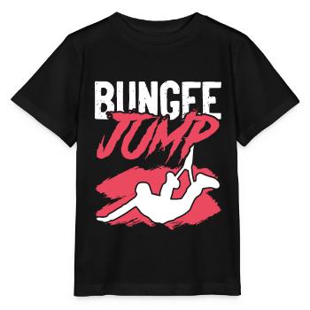 Bungee-jumping Sprung - Stanley/Stella Kinder T-Shirt MINI CREATOR  - Schwarz - Vorne - Mikhail (115cm)