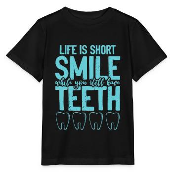 Dentist smile smile - Stanley/Stella MINI CREATOR Kids’ T-Shirt - black - Front - Mikhail (115cm)