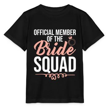 Bride Squad Member - T-shirt bio MINI CREATOR Stanley/Stella Enfant - noir - Devant - Mikhail (115cm)