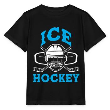 hockey sur glace ice hockey - T-shirt bio MINI CREATOR Stanley/Stella Enfant - noir - Devant - Mikhail (115cm)