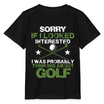 golf golf - T-shirt bio MINI CREATOR Stanley/Stella Enfant - noir - Devant - Mikhail (115cm)
