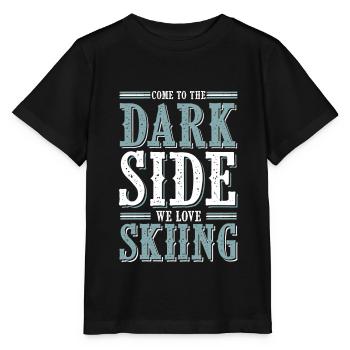 ski skiing - Stanley/Stella MINI CREATOR Kids’ T-Shirt - black - Front - Mikhail (115cm)