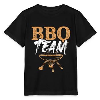 bbq team grilling - Stanley/Stella MINI CREATOR Kids’ T-Shirt - black - Front - Mikhail (115cm)