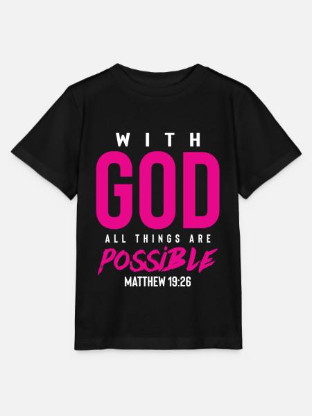 alles ist mit gott möglich - Stanley/Stella Kinder T-Shirt MINI CREATOR  - Schwarz
