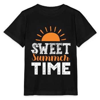 summertime summer - Stanley/Stella MINI CREATOR Kids’ T-Shirt - black - Front - Mikhail (115cm)