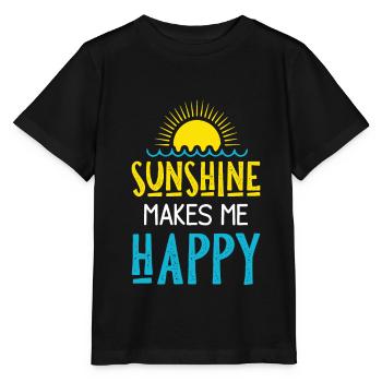 soleil soleil happy - T-shirt bio MINI CREATOR Stanley/Stella Enfant - noir - Devant - Mikhail (115cm)