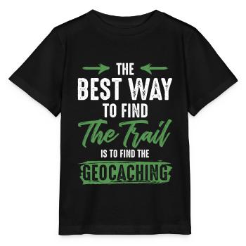 follow path geocaching - Stanley/Stella MINI CREATOR Kids’ T-Shirt - black - Front - Mikhail (115cm)