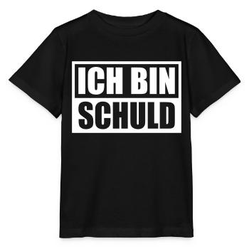 Ich bin Schuld | Farbe änderbar - Stanley/Stella Kinder T-Shirt MINI CREATOR  - Schwarz - Vorne - Mikhail (115cm)