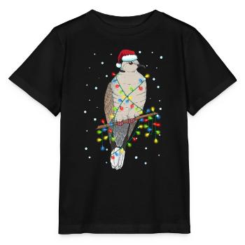 Turteltaube Tauben Weihnachtsoutfit Taubenzüchter - Stanley/Stella Kinder T-Shirt MINI CREATOR  - Schwarz - Vorne - Mikhail (115cm)