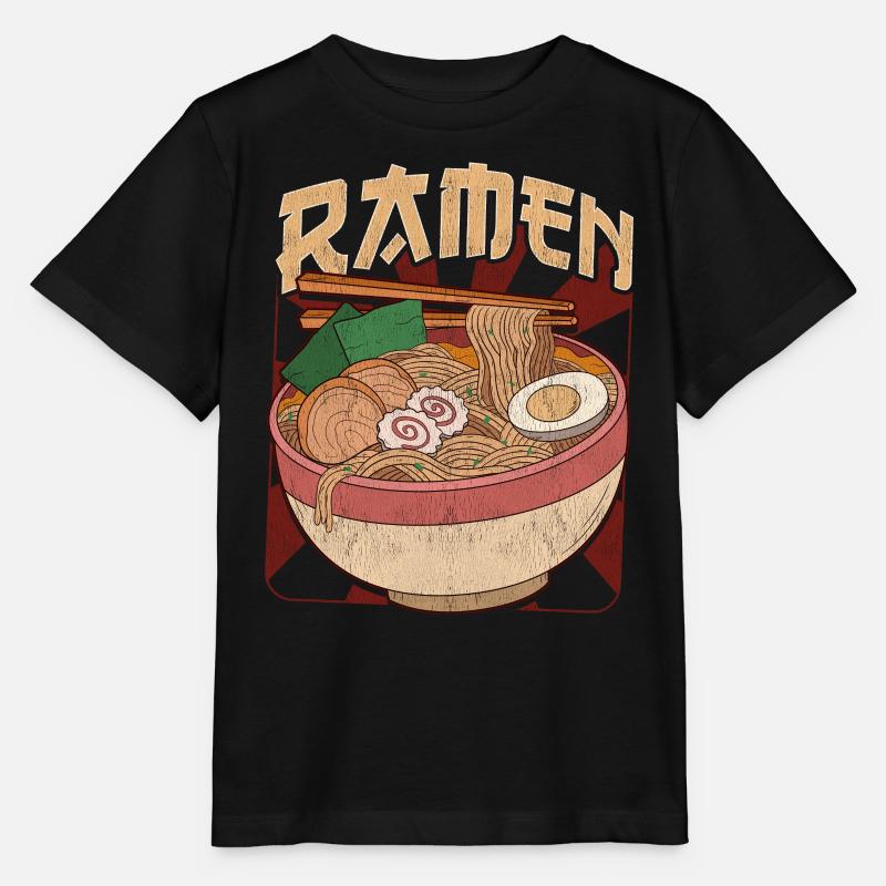 Un ramen japonais - T-shirt bio MINI CREATOR Stanley/Stella Enfant - noir