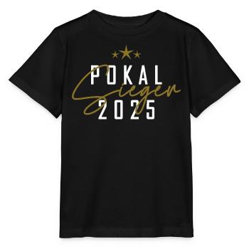 Pokalsieger 2025 - Stanley/Stella Kinder T-Shirt MINI CREATOR  - Schwarz - Vorne - Mikhail (115cm)