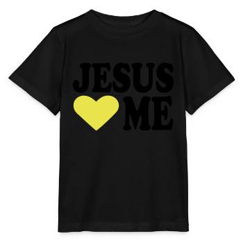 Jesus - T-shirt bio MINI CREATOR Stanley/Stella Enfant - noir - Devant - Mikhail (115cm)