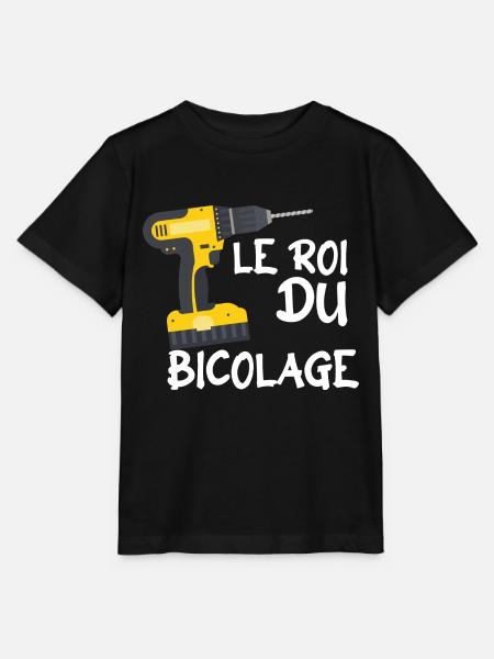 le roi du bricolage - Bricolage - T-shirt bio MINI CREATOR Stanley/Stella Enfant - noir