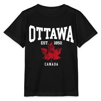 Ottawa - T-shirt bio MINI CREATOR Stanley/Stella Enfant - noir - Devant - Mikhail (115cm)
