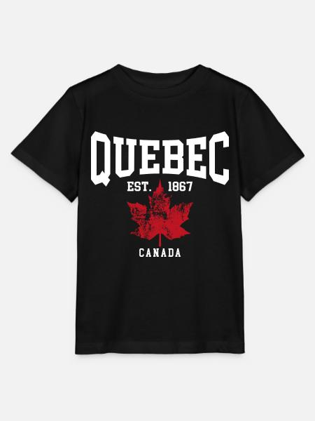 Québec - T-shirt bio MINI CREATOR Stanley/Stella Enfant - noir