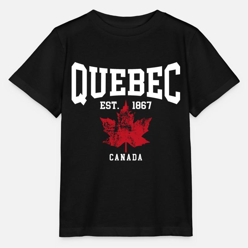 Québec - T-shirt bio MINI CREATOR Stanley/Stella Enfant - noir