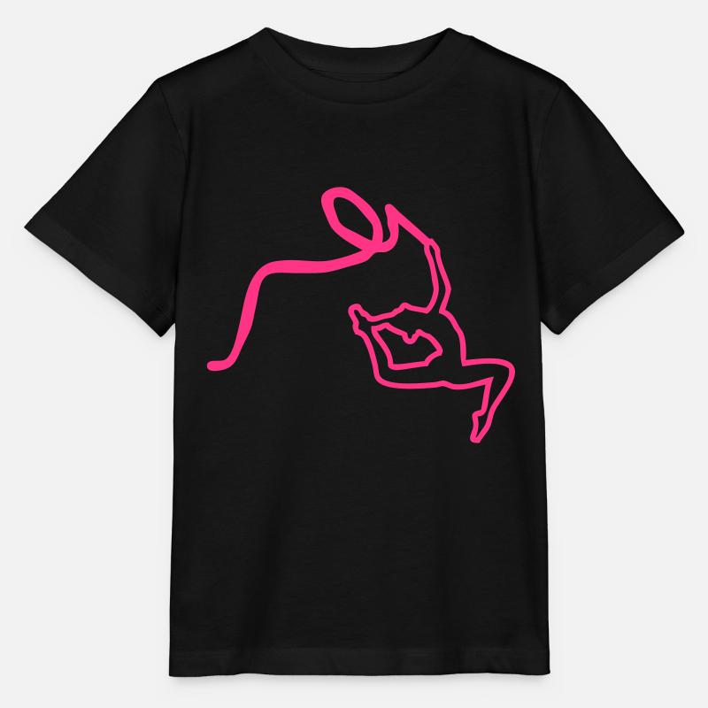 grs gymnastique rythmique dessin - T-shirt bio MINI CREATOR Stanley/Stella Enfant - noir