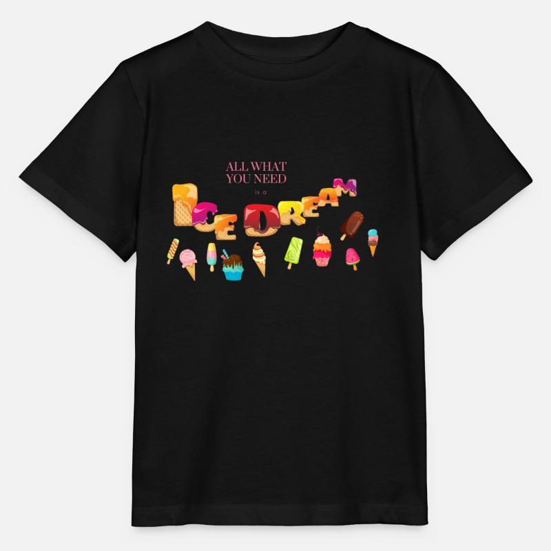 Ice Dream - Stanley/Stella Kinder T-Shirt MINI CREATOR  - Schwarz