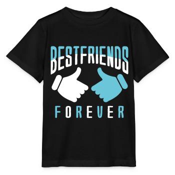 Meilleurs amis Meilleurs bourgeons Meilleur ami - T-shirt bio MINI CREATOR Stanley/Stella Enfant - noir - Devant - Mikhail (115cm)
