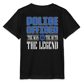Policier L’homme Le mythe Légende Flics - T-shirt bio MINI CREATOR Stanley/Stella Enfant - noir - Devant - Mikhail (115cm)