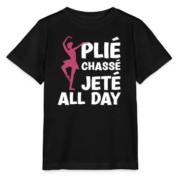 Pliè Chassè Jetè Ballerine toute la journée - T-shirt bio MINI CREATOR Stanley/Stella Enfant - noir - Devant - Mikhail (115cm)