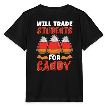 Devient élève contre Candy instituteur - T-shirt bio MINI CREATOR Stanley/Stella Enfant - noir - Devant - Mikhail (115cm)