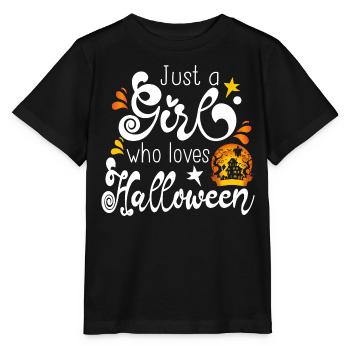 Halloween Girl November Gift Cadeau - T-shirt bio MINI CREATOR Stanley/Stella Enfant - noir - Devant - Mikhail (115cm)