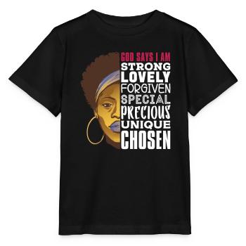 Starke Schöne Schwarze Frauen Schwarze Geschichte - Stanley/Stella Kinder T-Shirt MINI CREATOR  - Schwarz - Vorne - Mikhail (115cm)