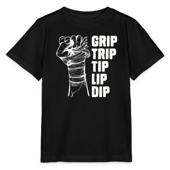 Grip Trip Tip Lip Dip Armwrestling Armwrestler - T-shirt bio MINI CREATOR Stanley/Stella Enfant - noir - Devant - Mikhail (115cm)