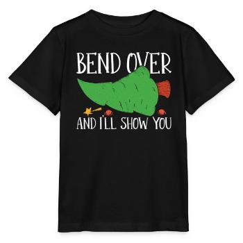 Bend down and I'll show you Christmas - Stanley/Stella MINI CREATOR Kids’ T-Shirt - black - Front - Mikhail (115cm)
