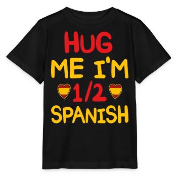 Spanish humor I'm half Spanish - Stanley/Stella MINI CREATOR Kids’ T-Shirt - black - Front - Mikhail (115cm)
