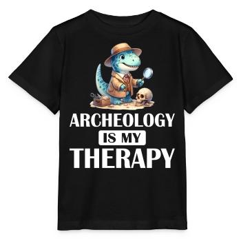 Archäologie ist meine archäologische Therapie - Stanley/Stella Kinder T-Shirt MINI CREATOR  - Schwarz - Vorne - Mikhail (115cm)