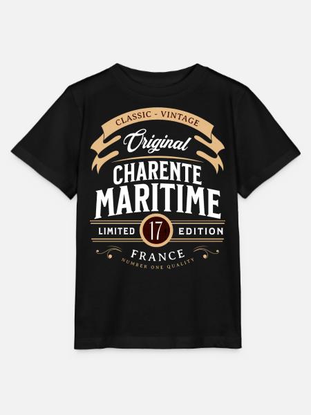 Charente-Maritime Département France - T-shirt bio MINI CREATOR Stanley/Stella Enfant - noir