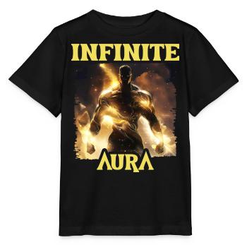 Aura Infinie Punkte Humor Meme Aura - Stanley/Stella Kinder T-Shirt MINI CREATOR  - Schwarz - Vorne - Mikhail (115cm)