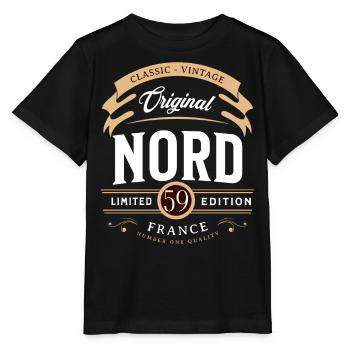 Nord Département France - T-shirt bio MINI CREATOR Stanley/Stella Enfant - noir - Devant - Mikhail (115cm)