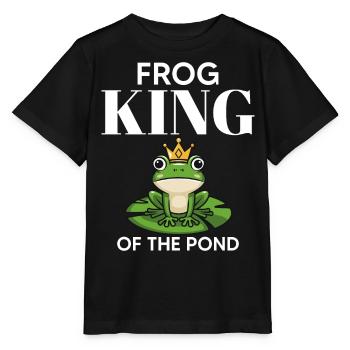 Grenouille Prince de l’Étang, Maître de la - T-shirt bio MINI CREATOR Stanley/Stella Enfant - noir - Devant - Mikhail (115cm)