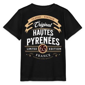 Hautes-Pyrénées Department France - Stanley/Stella MINI CREATOR Kids’ T-Shirt - black - Front - Mikhail (115cm)